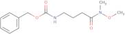 Benzyl 3-(N-methoxy-N-methylcarbamoyl)propylcarbamate