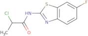 2-Chloro-N-(6-fluoro-1,3-benzothiazol-2-yl)propanamide