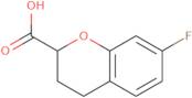 7-Fluoro-3,4-dihydro-2H-1-benzopyran-2-carboxylic acid