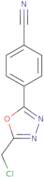 4-[5-(Chloromethyl)-1,3,4-oxadiazol-2-yl]benzonitrile