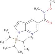 1-Triisopropylsilanyl-1H-pyrrolo[2,3-b]pyridine-5-carboxylic acid methoxy-methyl-amide