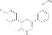 4-(4-Fluorophenyl)-6-(3-methoxyphenyl)-2,3,4,5-tetrahydropyridazin-3-one