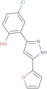 4-Chloro-2-[5-(furan-2-yl)-1H-pyrazol-3-yl]phenol