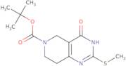 tert-Butyl 4-hydroxy-2-(methylthio)-7,8-dihydropyrido[4,3-d]pyrimidine-6(5H)-carboxylate