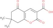 7,7-Dimethyl-2,5-dioxo-5,6,7,8-tetrahydro-2H-chromene-3-carboxylic acid