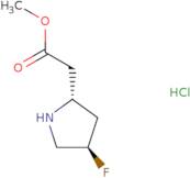 Methyl 2-[(2R,4R)-4-fluoropyrrolidin-2-yl]acetate hydrochloride