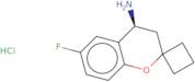 (4S)-6-Fluoro-3,4-dihydrospiro[1-benzopyran-2,1'-cyclobutane]-4-amine hydrochloride