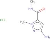 3-Amino-N,1-dimethyl-1H-pyrazole-5-carboxamide hydrochloride