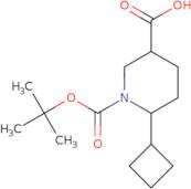 1-[(tert-Butoxy)carbonyl]-6-cyclobutylpiperidine-3-carboxylic acid