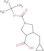 rac-(3R,4R)-1-[(tert-Butoxy)carbonyl]-4-(cyclopropylmethyl)pyrrolidine-3-carboxylic acid