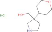 [3-(Oxan-4-yl)pyrrolidin-3-yl]methanol hydrochloride