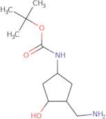 rac-tert-Butyl N-[(1R,3S,4S)-3-(aminomethyl)-4-hydroxycyclopentyl]carbamate