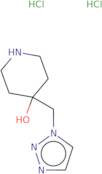 4-[(1H-1,2,3-Triazol-1-yl)methyl]piperidin-4-ol dihydrochloride