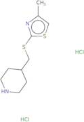 4-{[(4-Methyl-1,3-thiazol-2-yl)sulfanyl]methyl}piperidine dihydrochloride