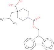 1-{[(9H-Fluoren-9-yl)methoxy]carbonyl}-4-(2-methylpropyl)piperidine-4-carboxylic acid