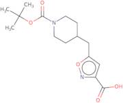 5-({1-[(tert-Butoxy)carbonyl]piperidin-4-yl}methyl)-1,2-oxazole-3-carboxylic acid