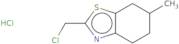 2-(Chloromethyl)-6-methyl-4,5,6,7-tetrahydro-1,3-benzothiazole hydrochloride