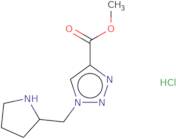 Methyl 1-[(pyrrolidin-2-yl)methyl]-1H-1,2,3-triazole-4-carboxylate hydrochloride