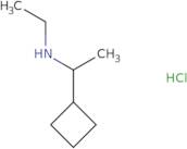 (1-Cyclobutylethyl)(ethyl)amine hydrochloride