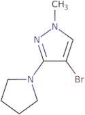 4-Bromo-1-methyl-3-(pyrrolidin-1-yl)-1H-pyrazole