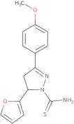 5-(Furan-2-yl)-3-(4-methoxyphenyl)-4,5-dihydro-1H-pyrazole-1-carbothioamide