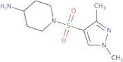 1-[(1,3-Dimethyl-1H-pyrazol-4-yl)sulfonyl]piperidin-4-amine