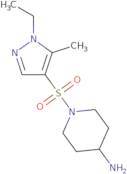 1-[(1-Ethyl-5-methyl-1H-pyrazol-4-yl)sulfonyl]piperidin-4-amine