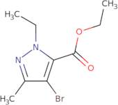 Ethyl 4-bromo-2-ethyl-5-methylpyrazole-3-carboxylate