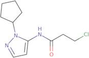 3-Chloro-N-(1-cyclopentyl-1H-pyrazol-5-yl)propanamide