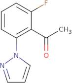 1-[2-Fluoro-6-(1H-pyrazol-1-yl)phenyl]ethan-1-one