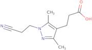 3-[1-(2-Cyanoethyl)-3,5-dimethyl-1H-pyrazol-4-yl]propanoic acid