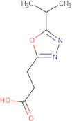 3-[5-(Propan-2-yl)-1,3,4-oxadiazol-2-yl]propanoic acid