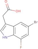 2-(5-Bromo-7-fluoro-1H-indol-3-yl)acetic acid