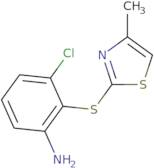 3-Chloro-2-[(4-methyl-1,3-thiazol-2-yl)sulfanyl]aniline