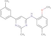 N-(2-Methoxy-5-methylphenyl)-2-methyl-6-(3-methylphenyl)pyrimidin-4-amine