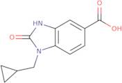 1-(Cyclopropylmethyl)-2-oxo-2,3-dihydro-1H-1,3-benzodiazole-5-carboxylic acid