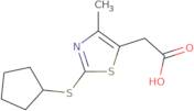 2-[2-(Cyclopentylsulfanyl)-4-methyl-1,3-thiazol-5-yl]acetic acid