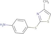 4-[(4-Methyl-1,3-thiazol-2-yl)sulfanyl]aniline