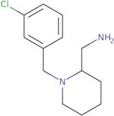 {1-[(3-Chlorophenyl)methyl]piperidin-2-yl}methanamine