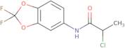 2-Chloro-N-(2,2-difluoro-1,3-dioxaindan-5-yl)propanamide