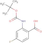 2-((tert-Butoxycarbonyl)amino)-4-fluorobenzoic acid