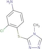 3-Chloro-4-[(4-methyl-4H-1,2,4-triazol-3-yl)sulfanyl]aniline