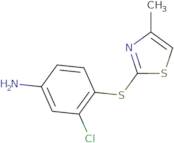 3-Chloro-4-[(4-methyl-1,3-thiazol-2-yl)sulfanyl]aniline