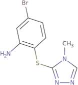 5-Bromo-2-[(4-methyl-4H-1,2,4-triazol-3-yl)sulfanyl]aniline