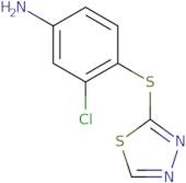 3-Chloro-4-(1,3,4-thiadiazol-2-ylsulfanyl)aniline