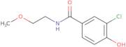 3-Chloro-4-hydroxy-N-(2-methoxyethyl)benzamide