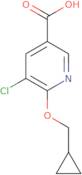 5-Chloro-6-(cyclopropylmethoxy)pyridine-3-carboxylic acid