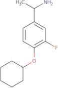 1-[4-(Cyclohexyloxy)-3-fluorophenyl]ethan-1-amine