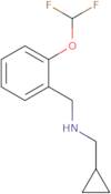 (Cyclopropylmethyl)({[2-(difluoromethoxy)phenyl]methyl})amine