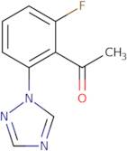 1-[2-Fluoro-6-(1,2,4-triazol-1-yl)phenyl]ethanone